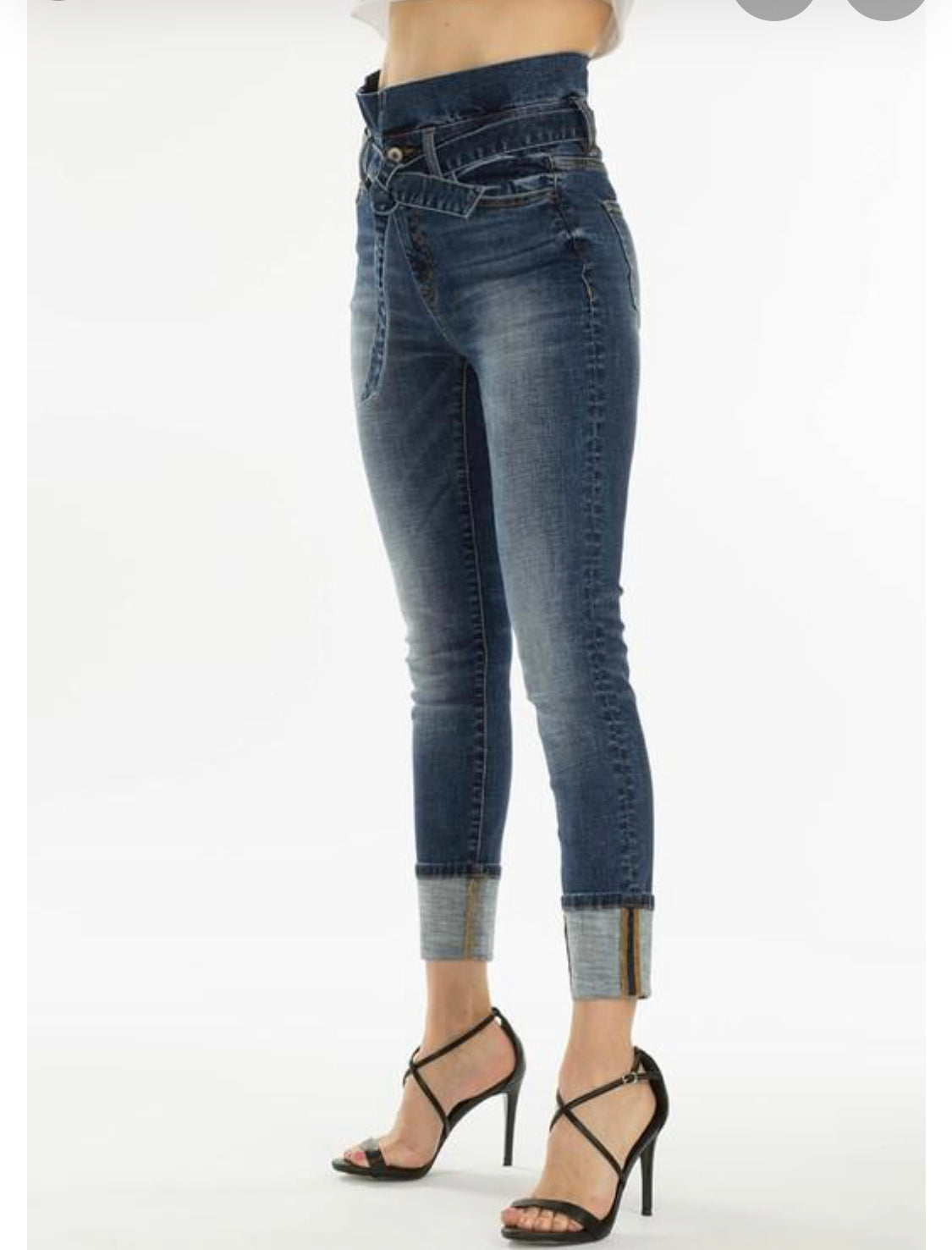 Sale- KanCan Paper Sack Jeans - Barbed Wire & Lace Boutique 
